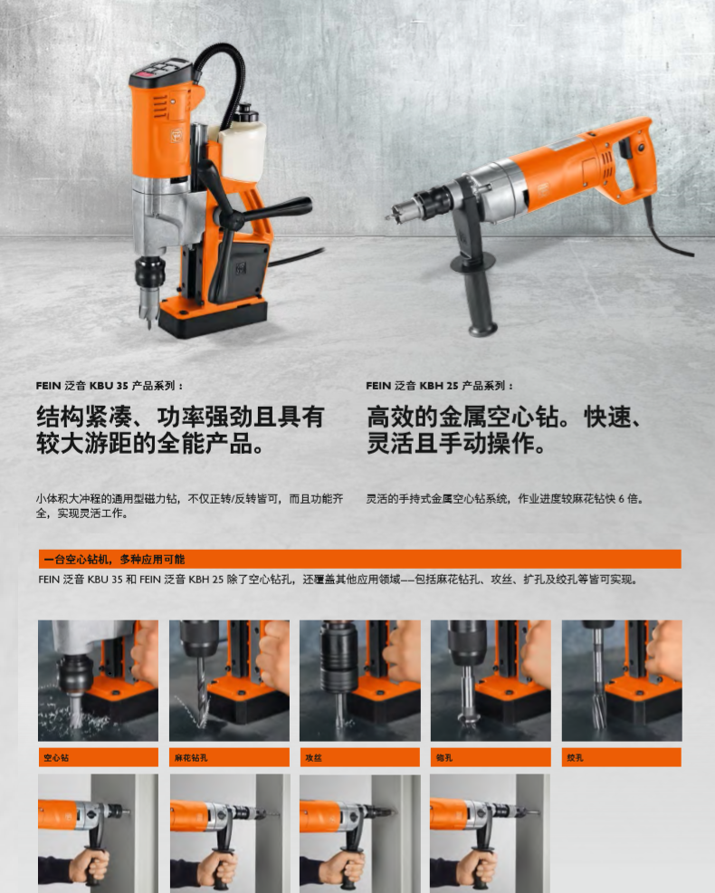 泛音磁力鉆KBU系列