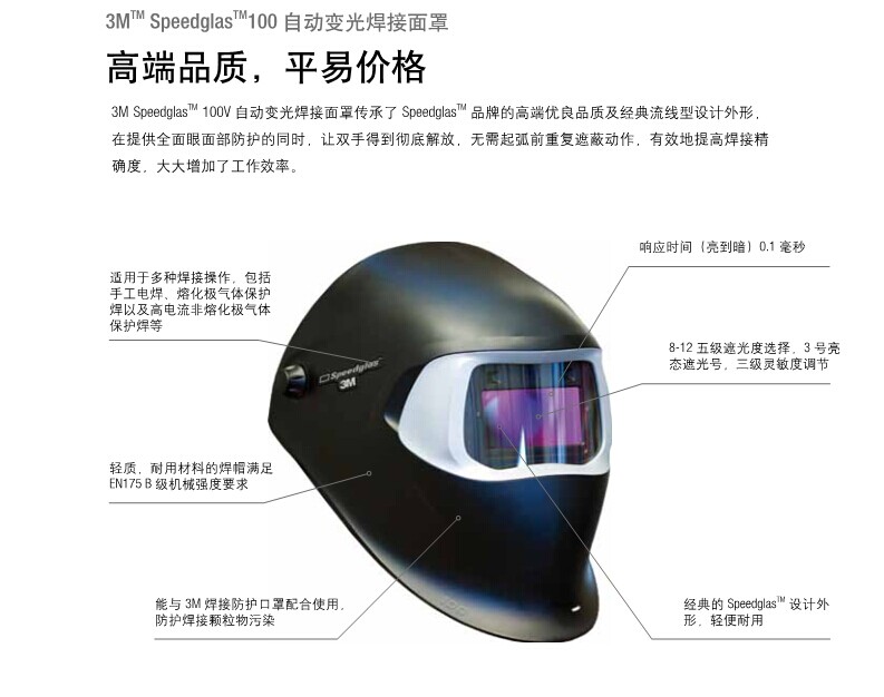 3M100V面罩